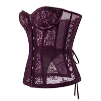 Women's Hollow Out Lace Strapless Slim Fit Corset Top