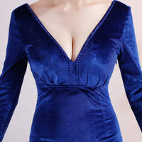 Valen Velvet Mermaid Evening Dress