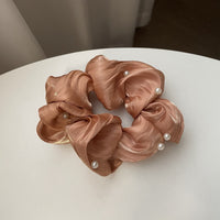 SilkWave™ Pearl Satin Scrunchie