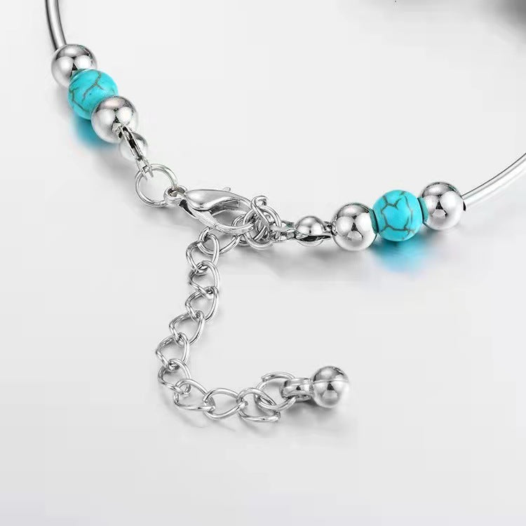 Retro Turquoise Butterfly Bracelet