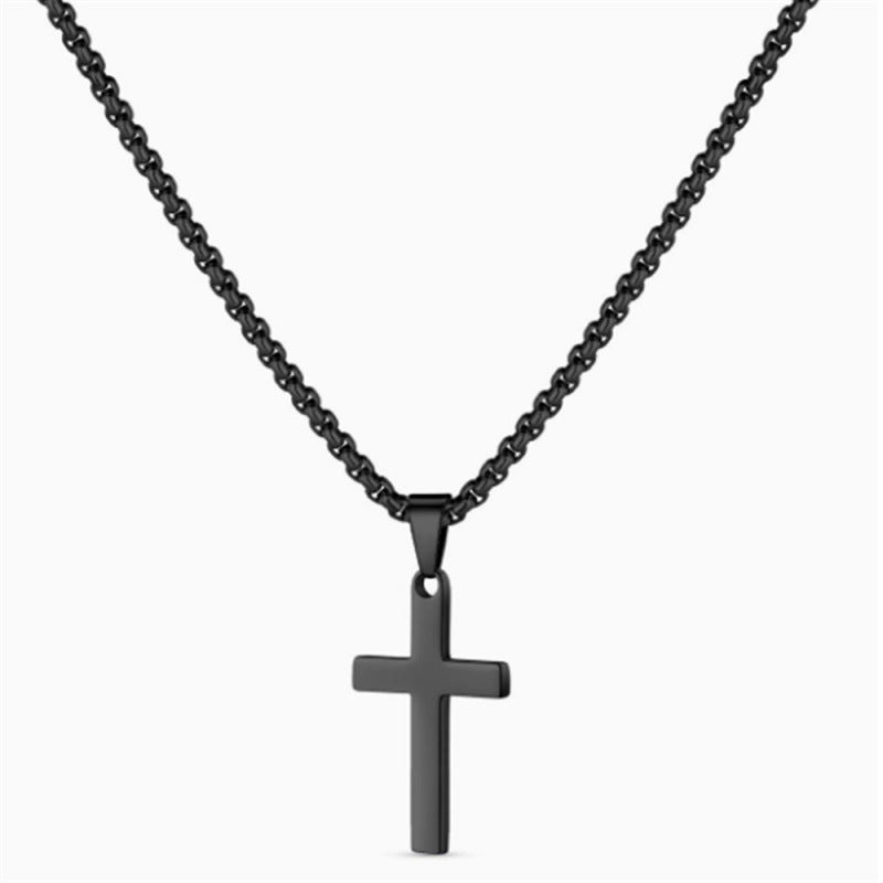 The Layered Pearl & Cross Necklace — women’s Accessories, ENIGMAE