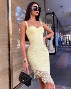 Orange One-Shoulder Cocktail Dress