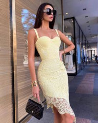 Orange One-Shoulder Cocktail Dress