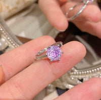 The Six-Claw Solitaire Crystal Ring — women’s Accessories, ENIGMAE