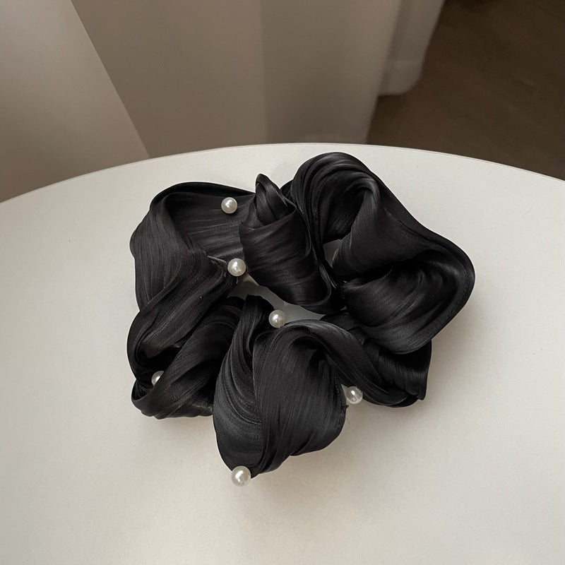 SilkWave™ Pearl Satin Scrunchie