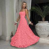 The Lace Backless Evening Dress