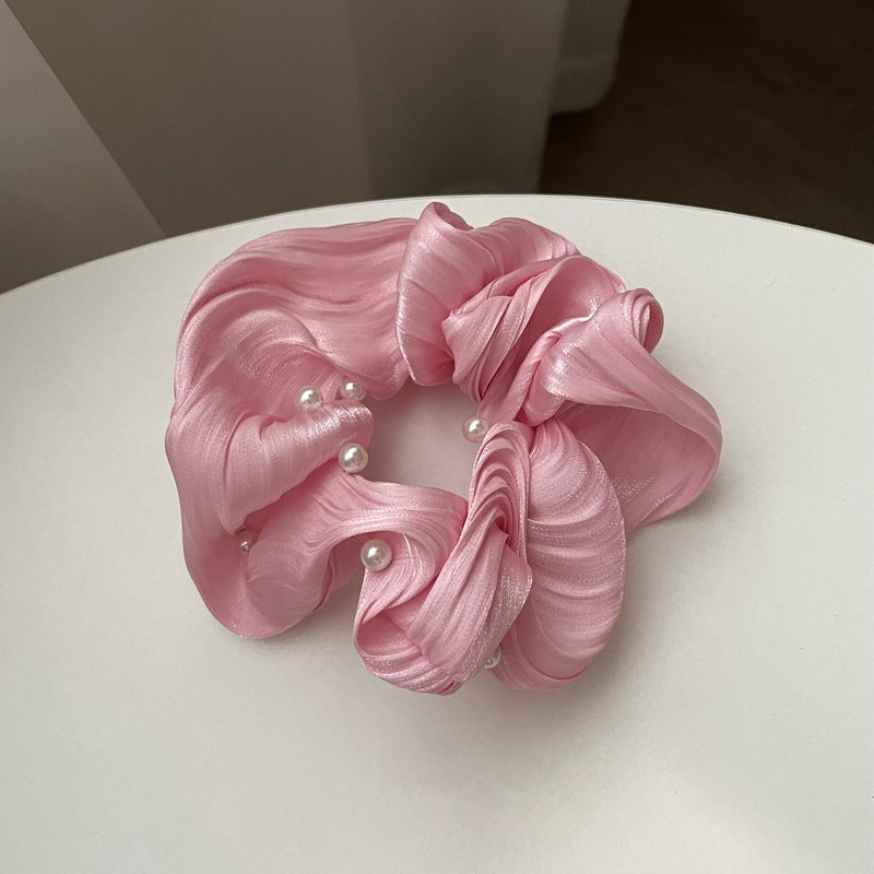 SilkWave™ Pearl Satin Scrunchie