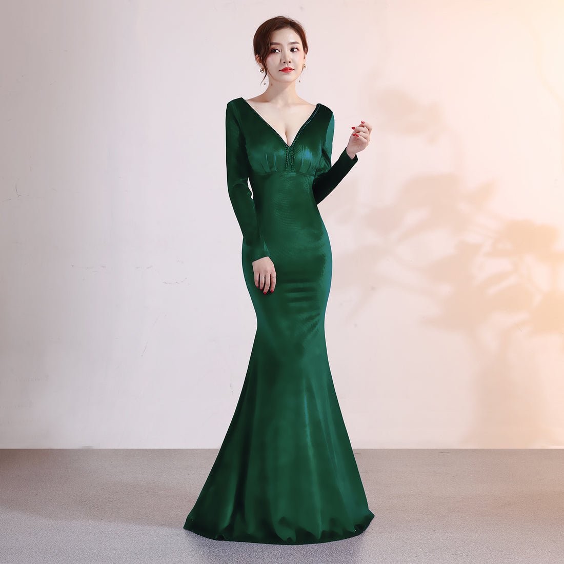 Valen Velvet Mermaid Evening Dress