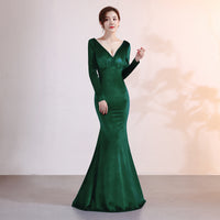 Valen Velvet Mermaid Evening Dress