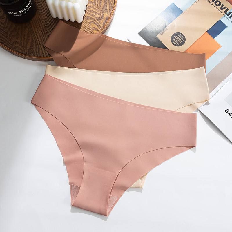 Seamless Breathable Womens Low-Waist Panties