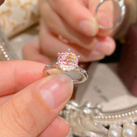 The Six-Claw Solitaire Crystal Ring — women’s Accessories, ENIGMAE