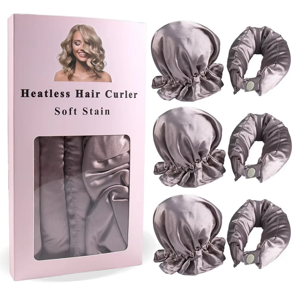 Satin Heatless Curling Rod Set