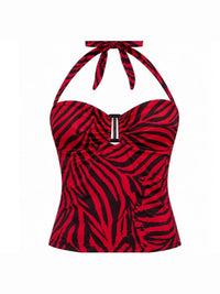 Women's Halter Neck Backless Sleeveless Top