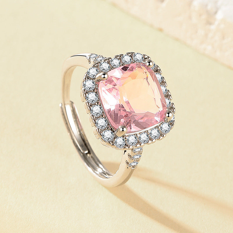 The Six-Claw Solitaire Crystal Ring — women’s Accessories, ENIGMAE