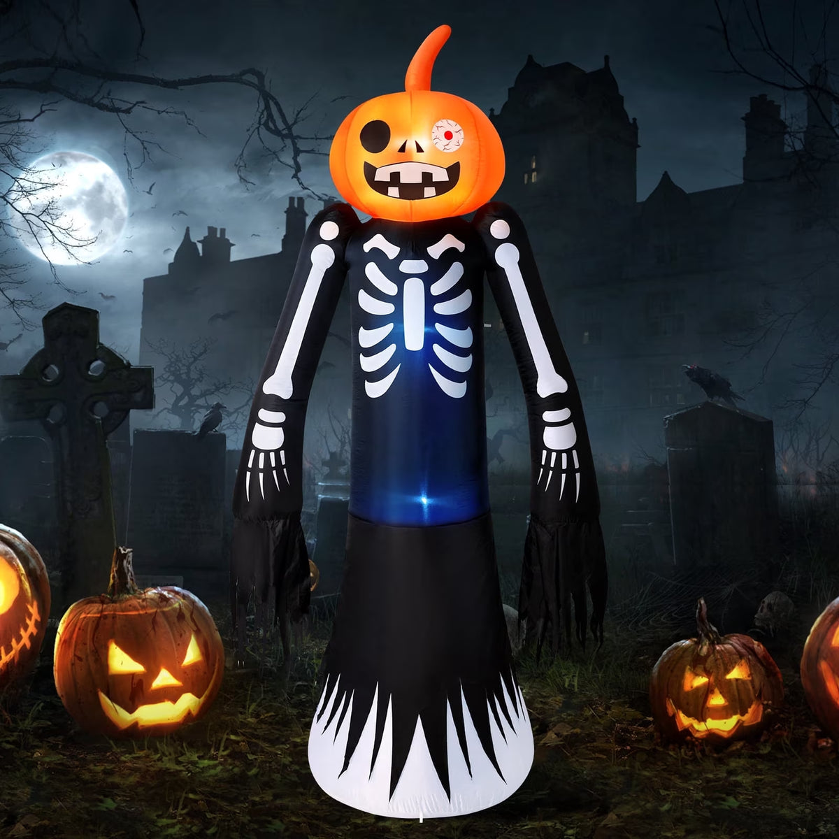 9ft Inflatable Pumpkin Ghost