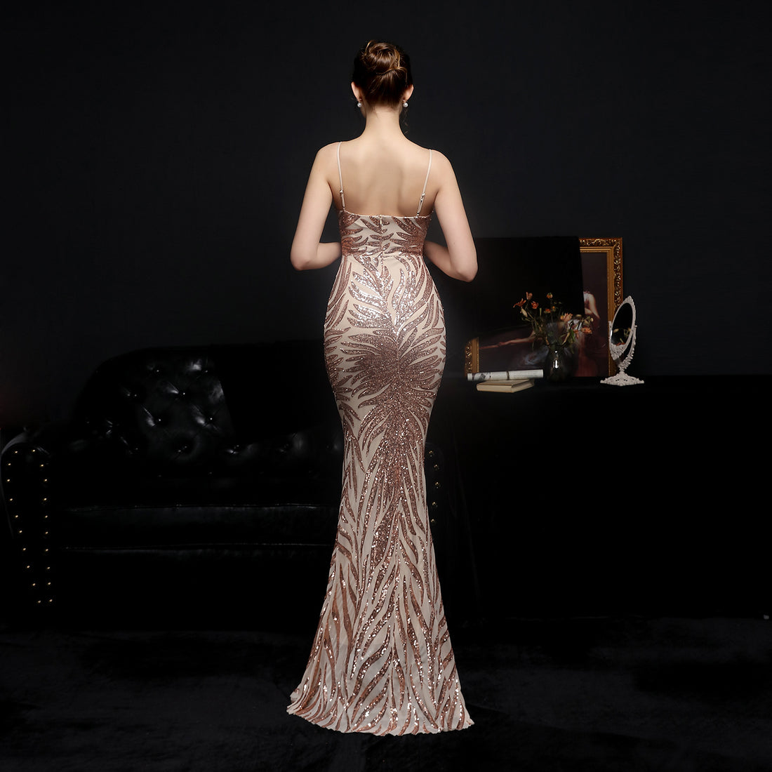 Astra Sequined Mermaid Gown