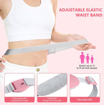 Portable Ccordless Heating Pad for Period Cramps Electric Waist Belt Device Portable Heatings Pad with 3 Heat Levels and 3 Massage Modes Birthday Gifts for Women and Girls (Pink)