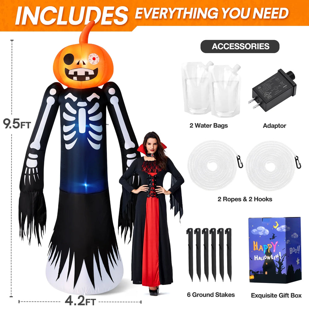 9ft Inflatable Pumpkin Ghost