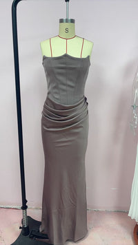 The One Shoulder Pleated Bodysuit Dress — women’s Dress, ENIGMAE