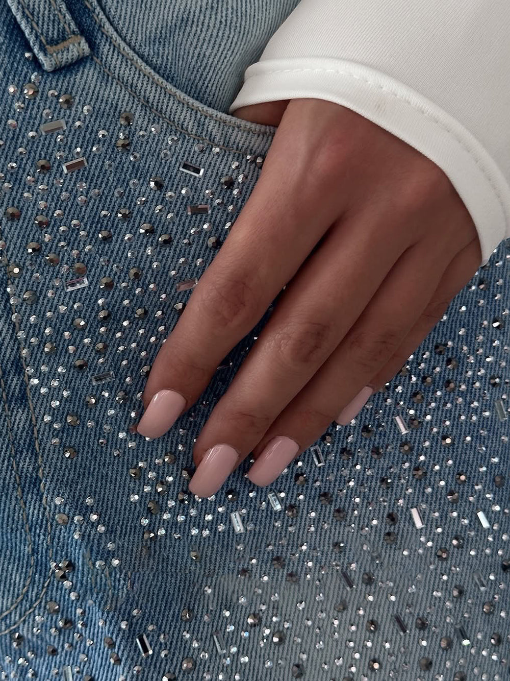 The Rhinestone Detail Jeans
