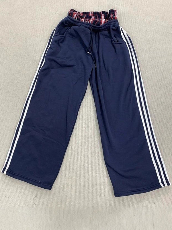 Vintage Striped High Waist Casual Pants