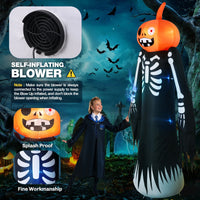 9FT Halloween Inflatables Decorations, Large Halloween Decorations Outdoor Halloween Yard Inflatables