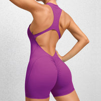 ZipSculpt™ Tummy Control Shorts Jumpsuit