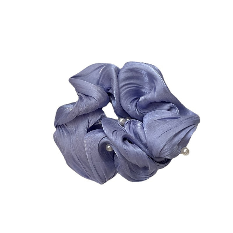SilkWave™ Pearl Satin Scrunchie