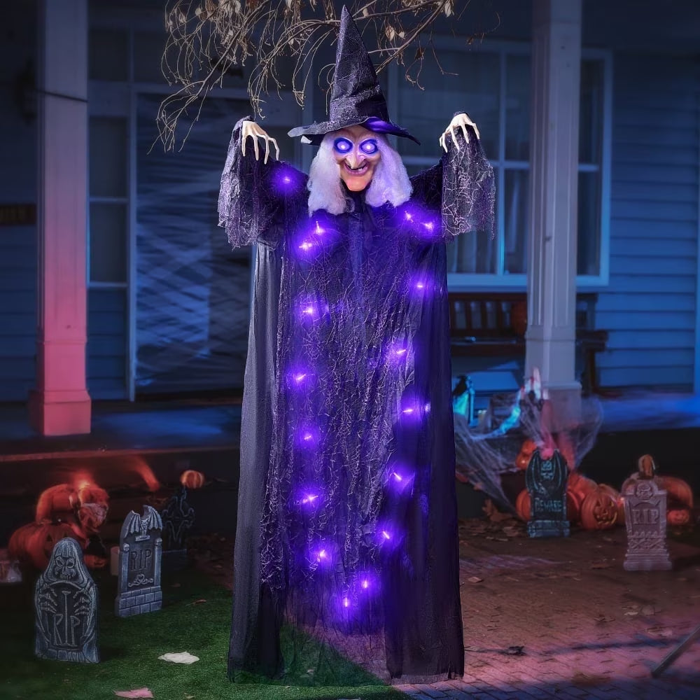 6ft Animatronic Hanging Witch