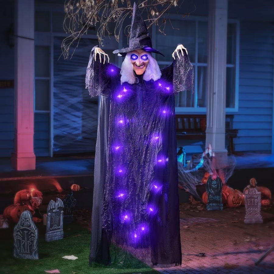 6ft Animatronic Hanging Witch