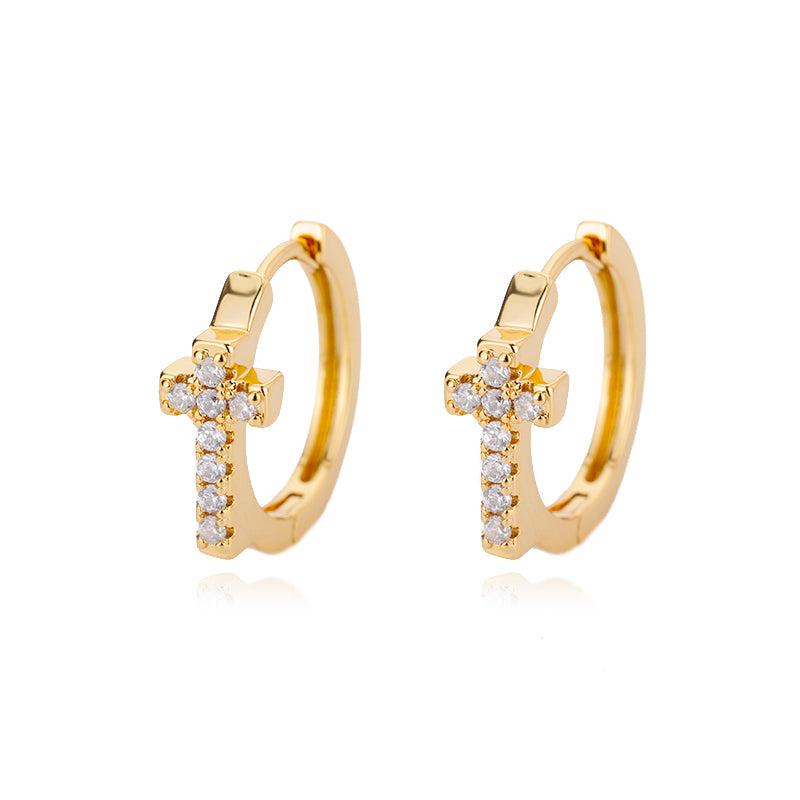 AuraHoop™ Gold Stainless Steel Hoop Earrings