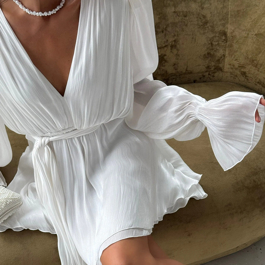 SoftTailor™ Long-Sleeve A-Line Dress