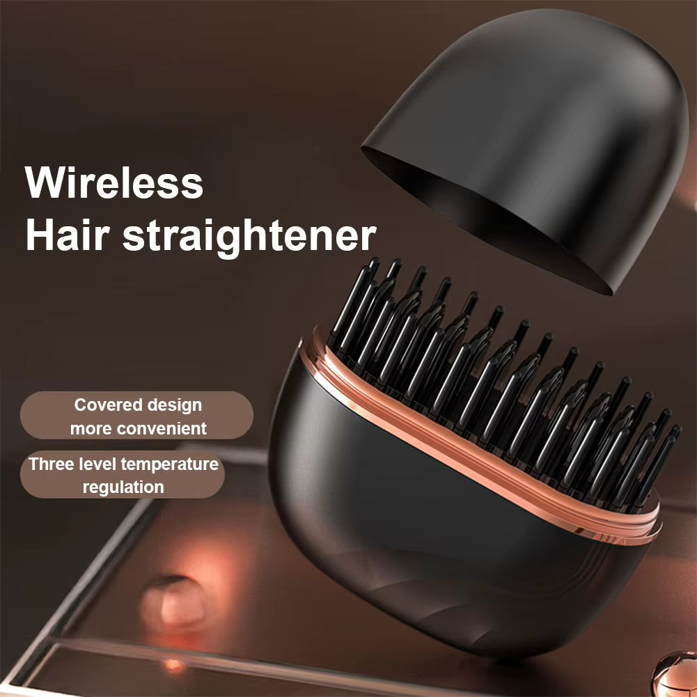Mini Cordless Portable Hair Straightening Comb