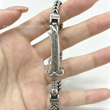 Retro Distressed Tiger Charm Bracelet