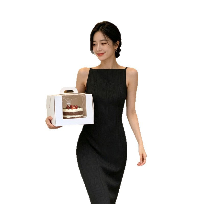 PearlLine™ Minimalist Satin Slip Dress