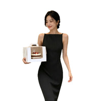 PearlLine™ Minimalist Satin Slip Dress