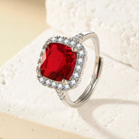 The Six-Claw Solitaire Crystal Ring — women’s Accessories, ENIGMAE