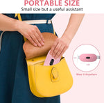 Portable Ccordless Heating Pad for Period Cramps Electric Waist Belt Device Portable Heatings Pad with 3 Heat Levels and 3 Massage Modes Birthday Gifts for Women and Girls (Pink)
