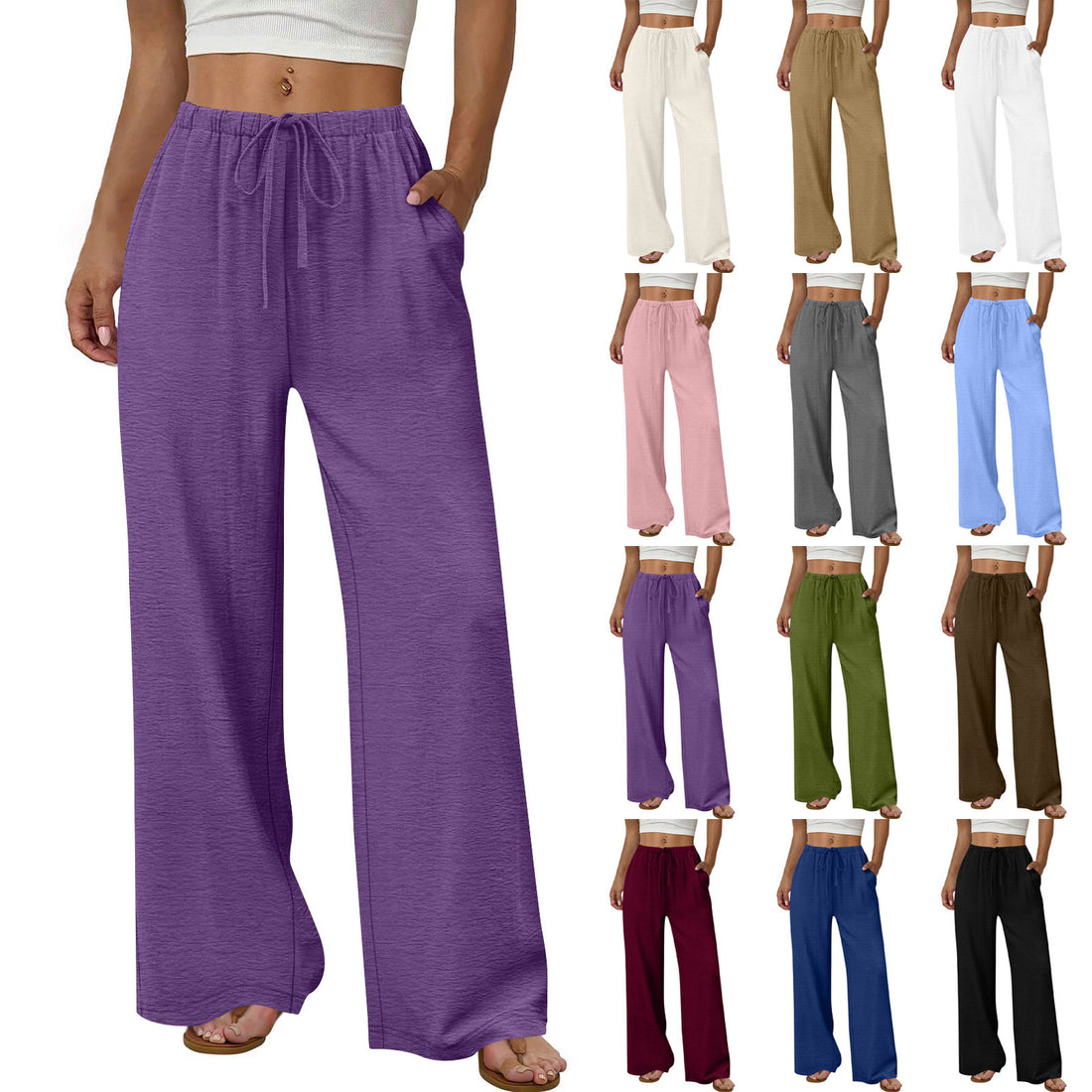 DayWide™ Drawstring Wide-Leg Pants