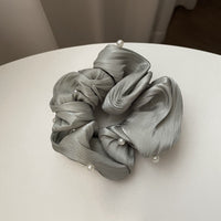 SilkWave™ Pearl Satin Scrunchie