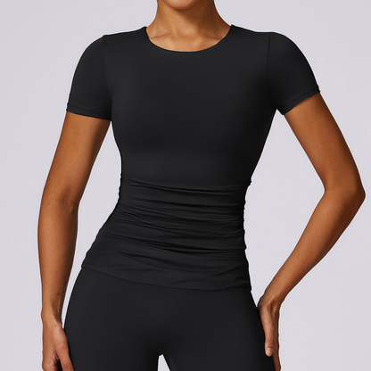 Seamless Yoga Short Sleeve Top