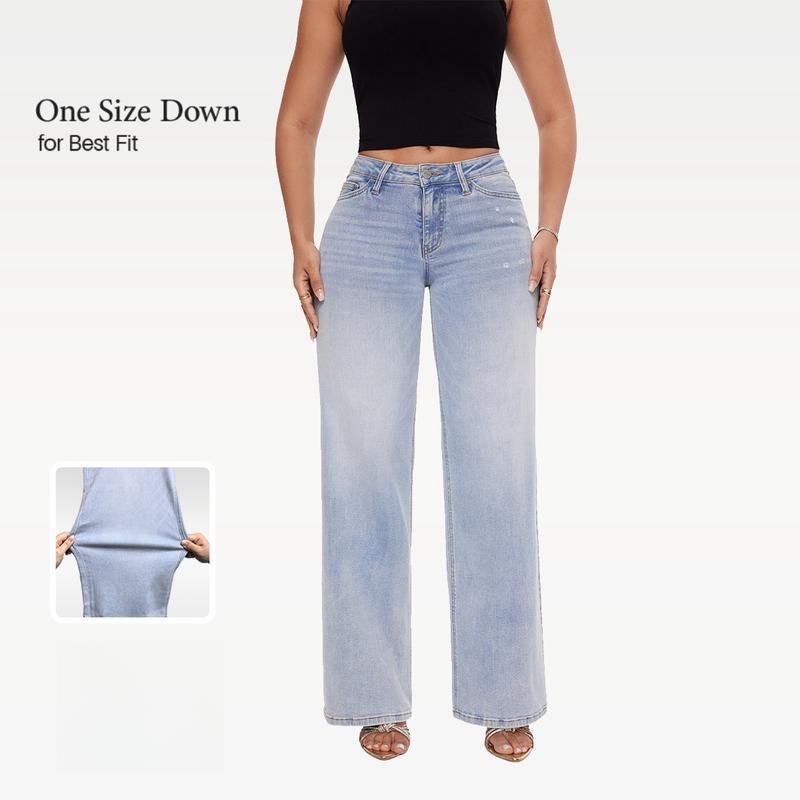 High Waisted Wide Leg Jeans
