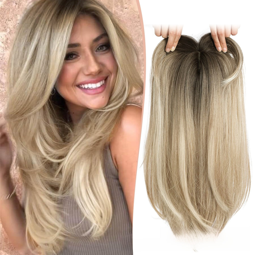 The Middle-Part Straight Hair Topper