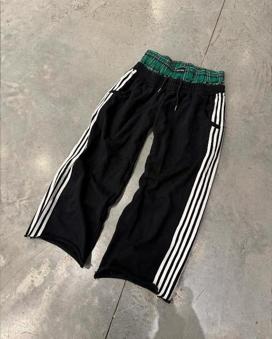 The Vintage Stripe High-Waist Pants — women’s Apparel, ENIGMAE