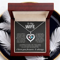 Heart Birthstone Pendant Necklace — Gift Boxed