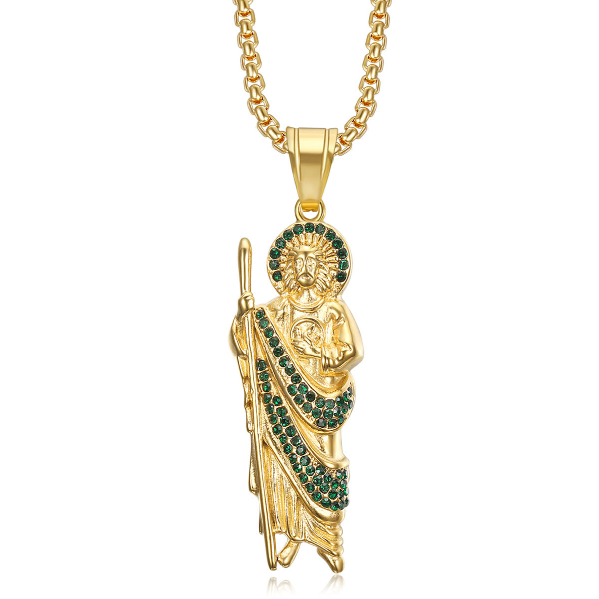 The Saint Jude Gold Pendant Necklace — women’s Accessories, ENIGMAE