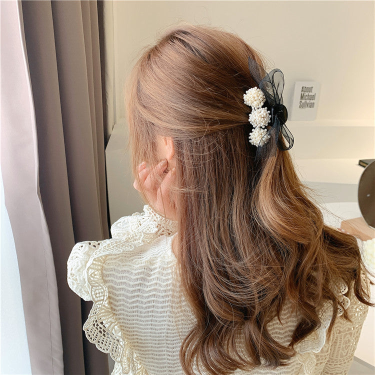 PearlBow™ Pearl Bow Hair Claw Clip