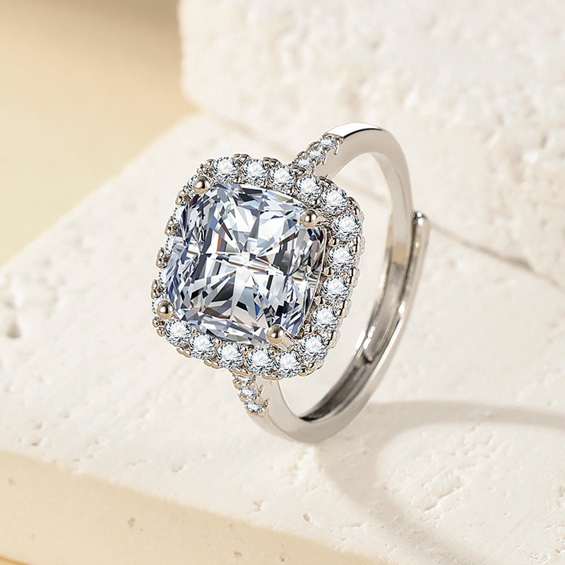 The Six-Claw Solitaire Crystal Ring — women’s Accessories, ENIGMAE