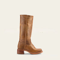 Womens Retro Cowboy Boots with Block Heel