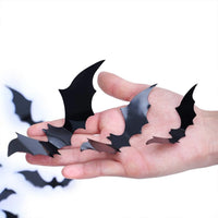 148PCS Halloween Bats Stickers Decor, 3D Bats Halloween Wall Decor for Halloween Decoration Indoor